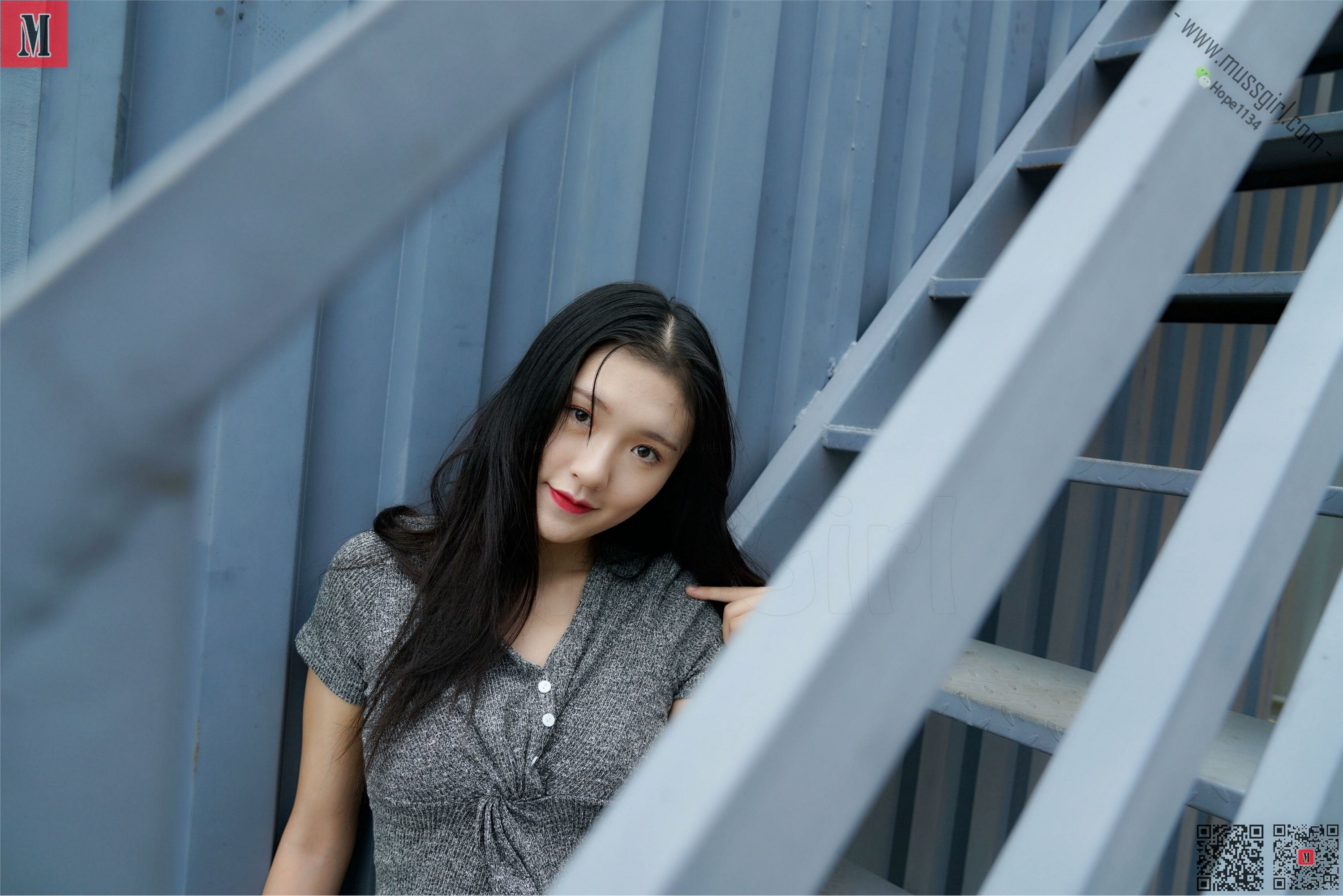 MussGirl慕丝女郎  NO.143 芭蕾舞蹈演员彬彬优雅长裙秀灰丝